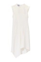 witte-asymmetrische-mouwloze-jurk