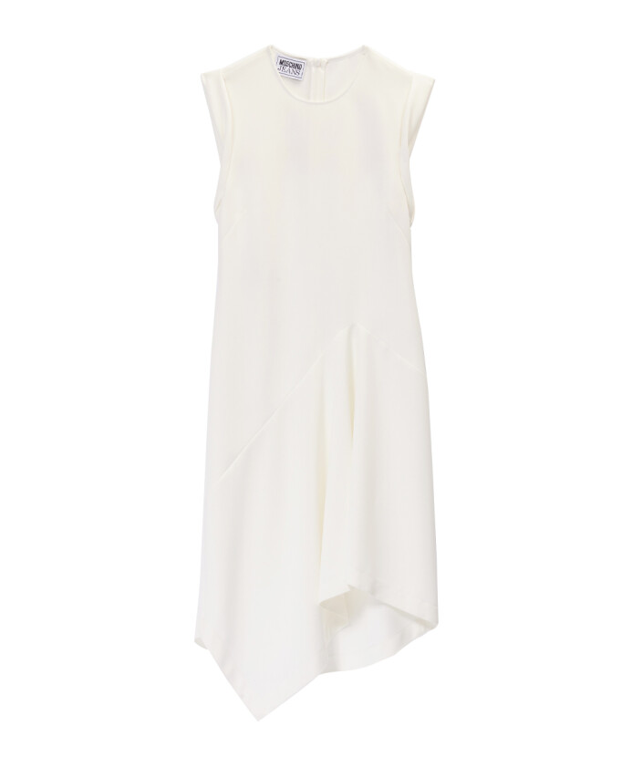 witte-asymmetrische-mouwloze-jurk