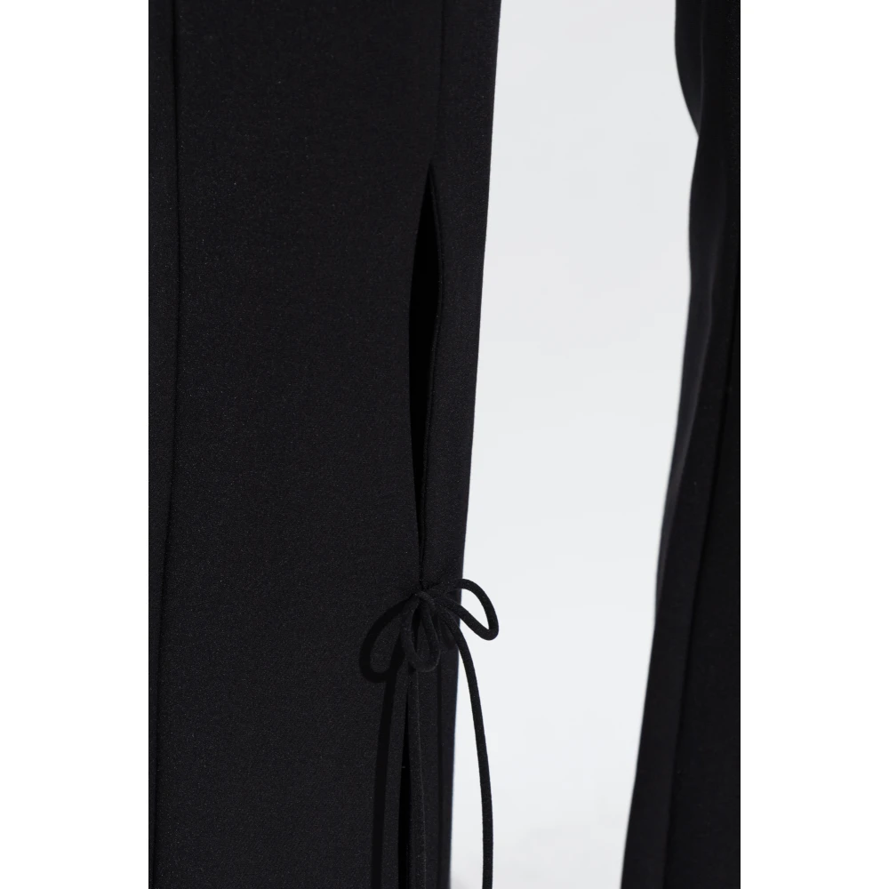 Versace Jeans Couture Broek met voorste split Black Dames