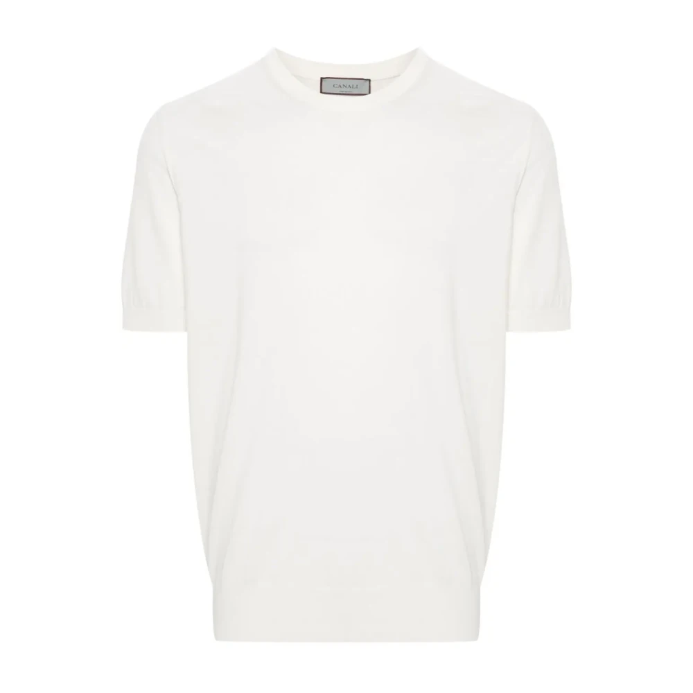 Canali T-Shirts White Heren