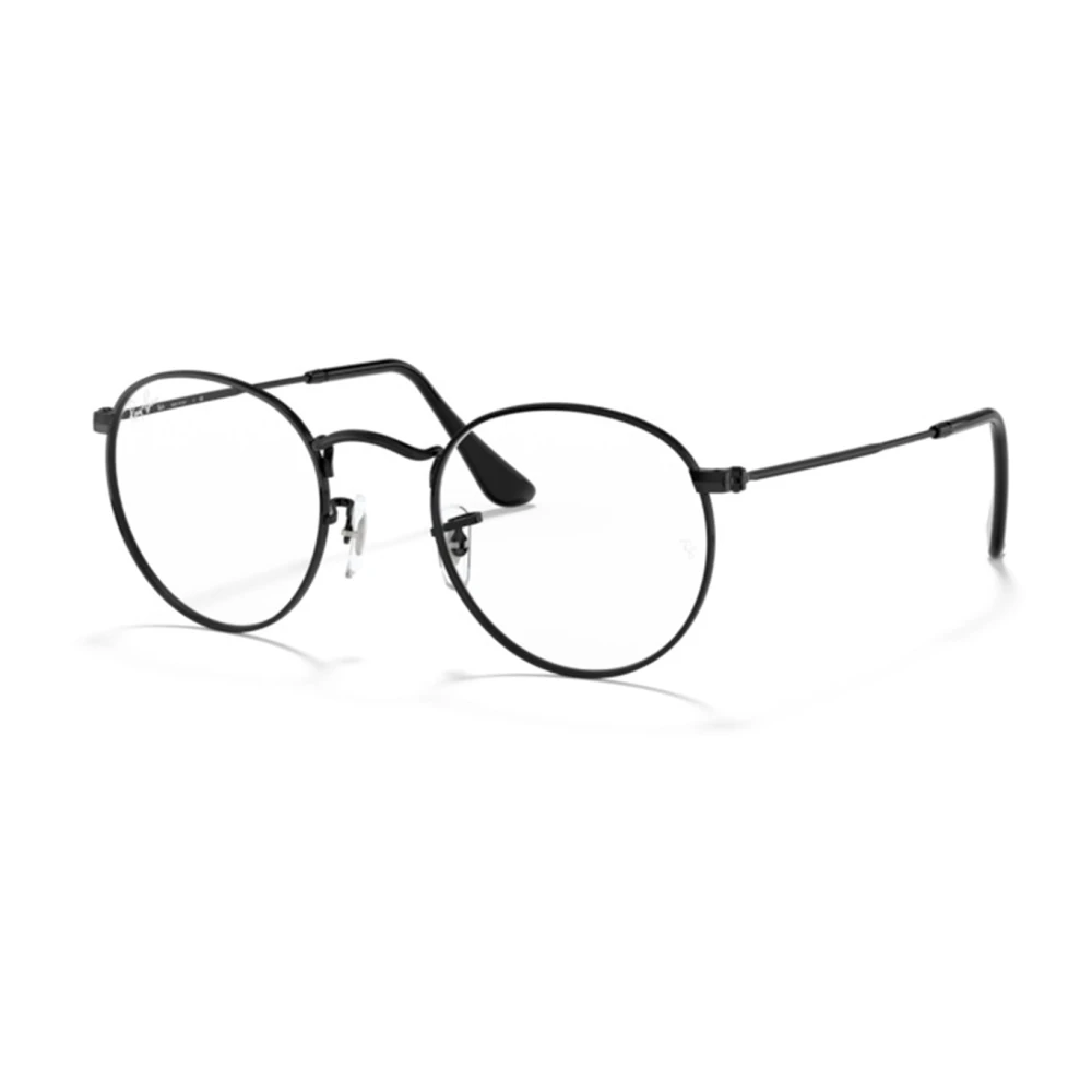 Ray-Ban Unisex Black Glasses,, Round Metal Glasses Medium