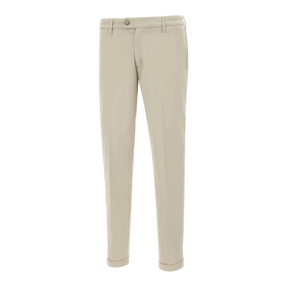 Re-Hash Men's Beige Mucha10 Trousers - Chinos - W33 - Trousers