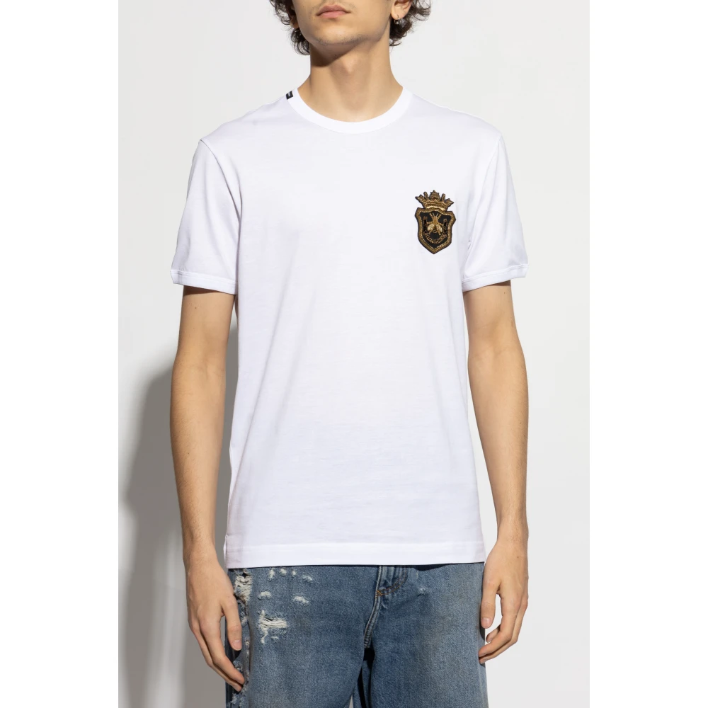Dolce & Gabbana T-shirt met applicatie White Heren