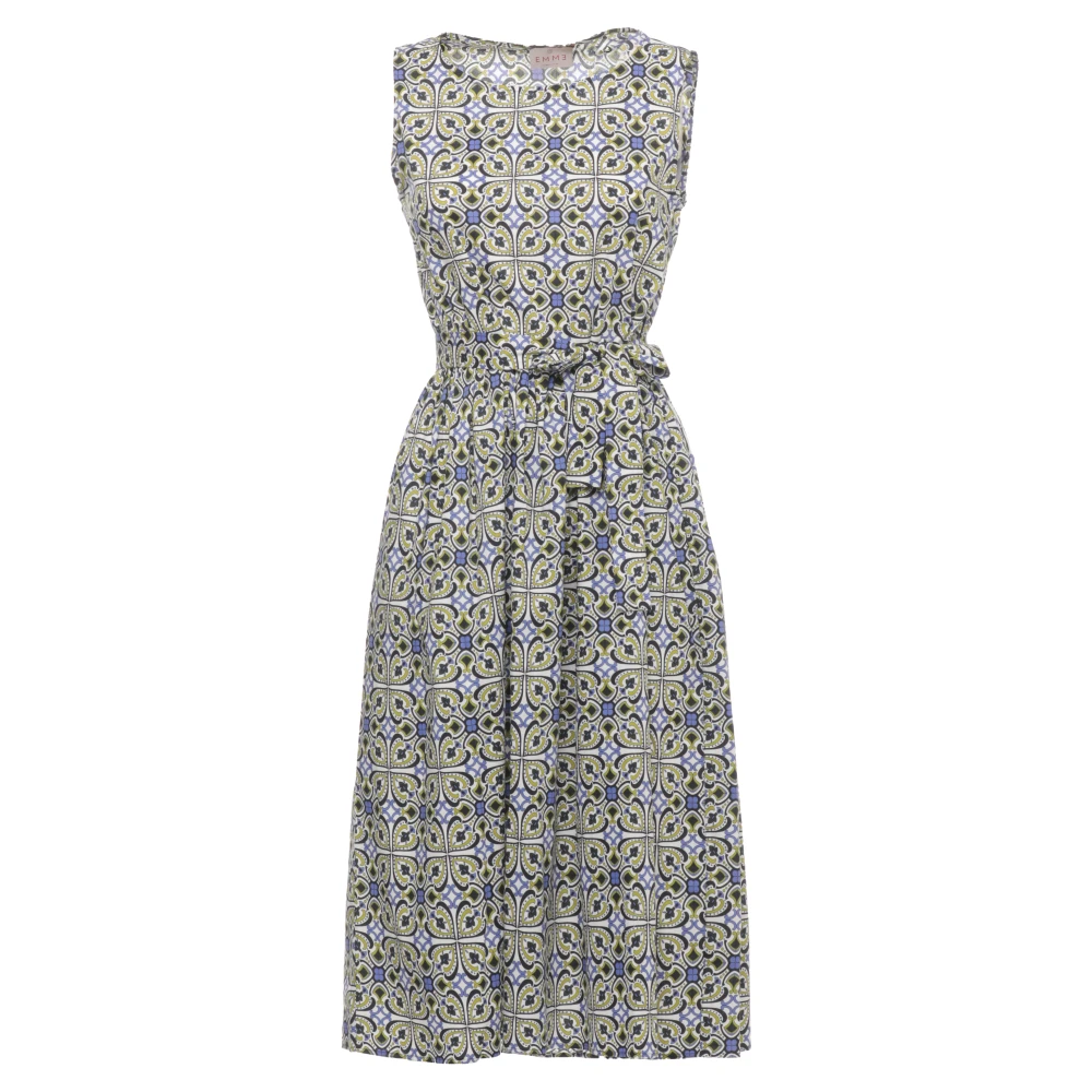Marella Vrouw Multicolor Kleedjes Dames, Veelkleurig, S, Katoen, Linea Emme Jurk