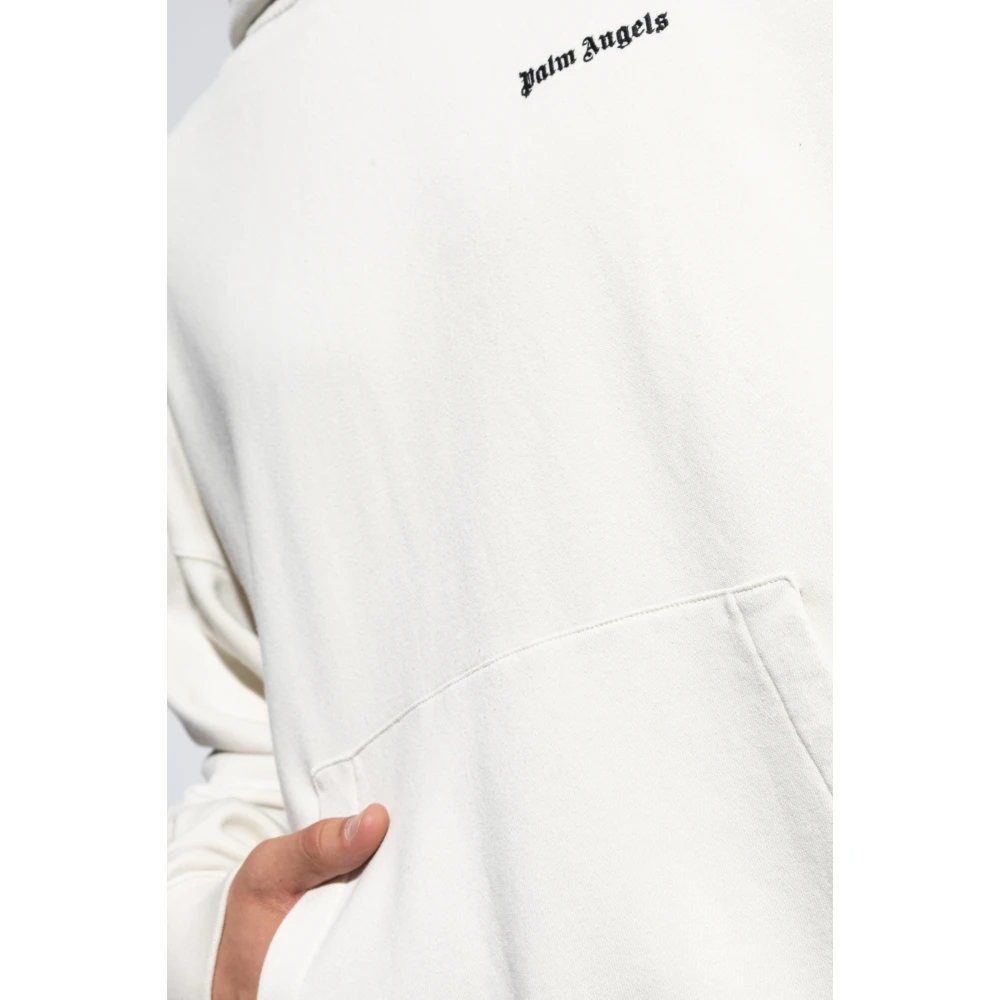 Palm Angels Hoodie White Heren