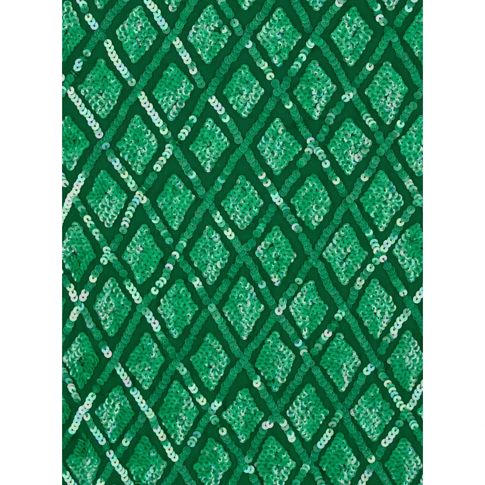 P.a.r.o.s.h. Groene Pailletten Geometrische Rok Vrouw Green Dames