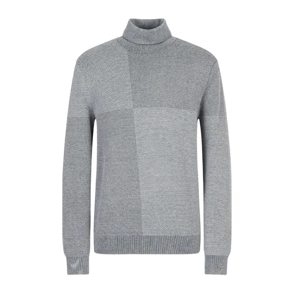 Armani Exchange Men's Gray Turtleneck Jumper - Turtlenecks - S - Knitwear