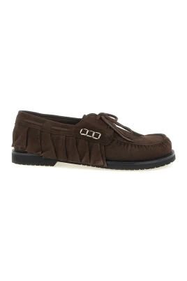 Loafer Ruffle Suede Båtskor