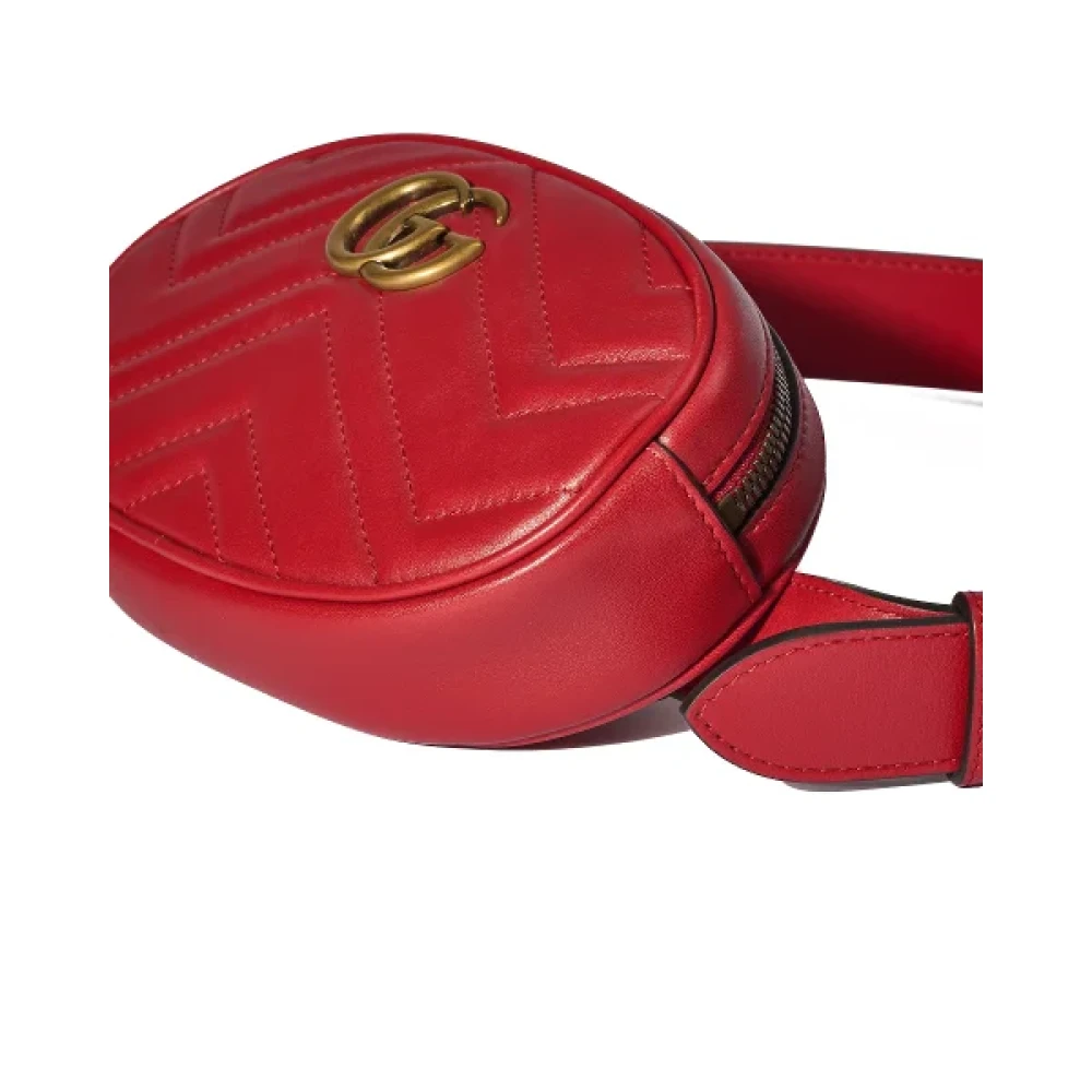 Gucci Vintage Pre-owned Fabric crossbody-bags Red Dames