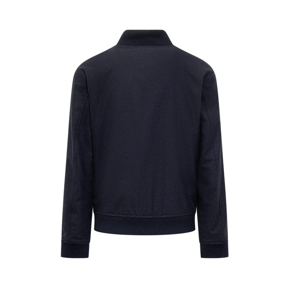 Boss Blauwe wollen bomberjack Hanry BMB Blue Heren