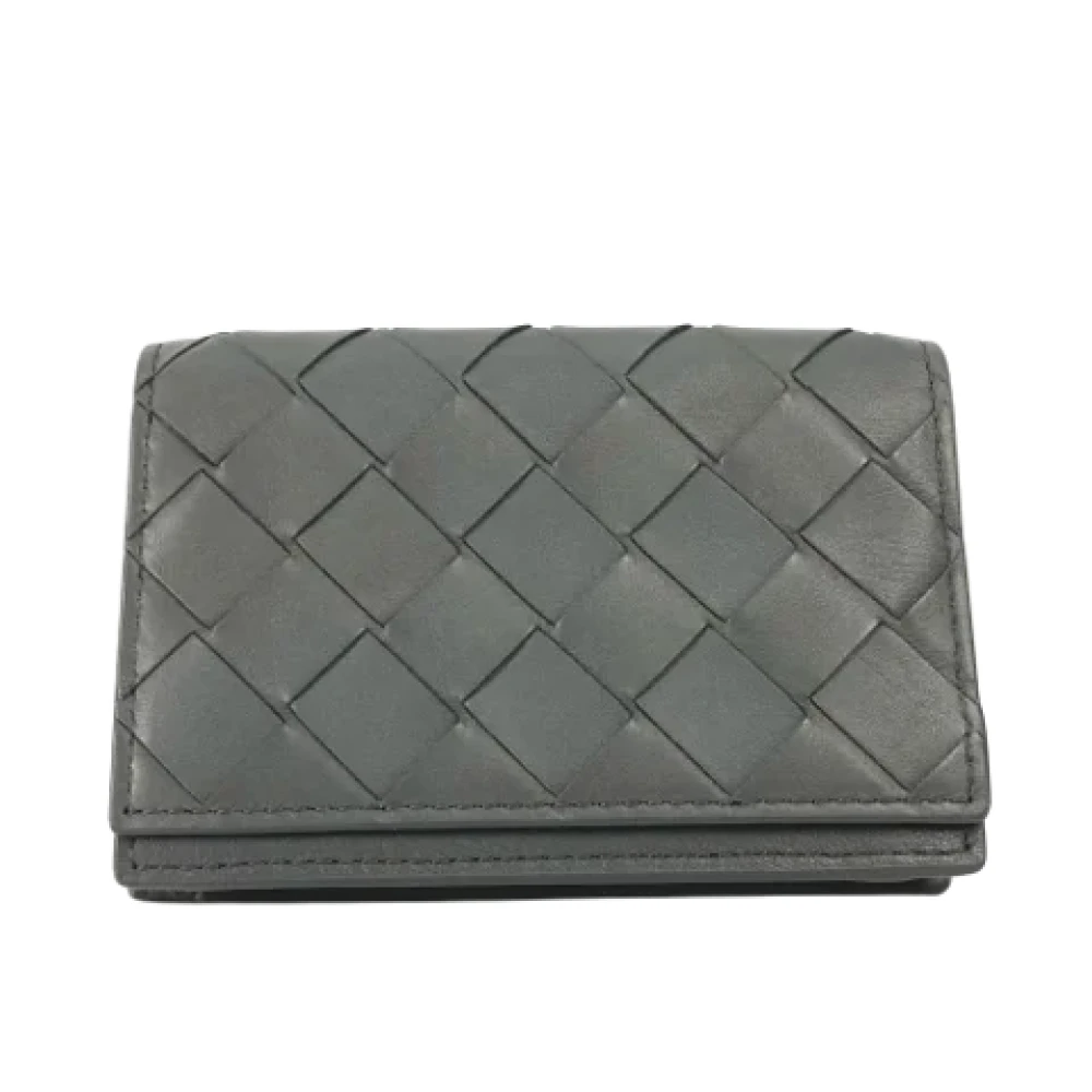 Bottega Veneta Vintage Pre-owned Leather wallets Gray Heren