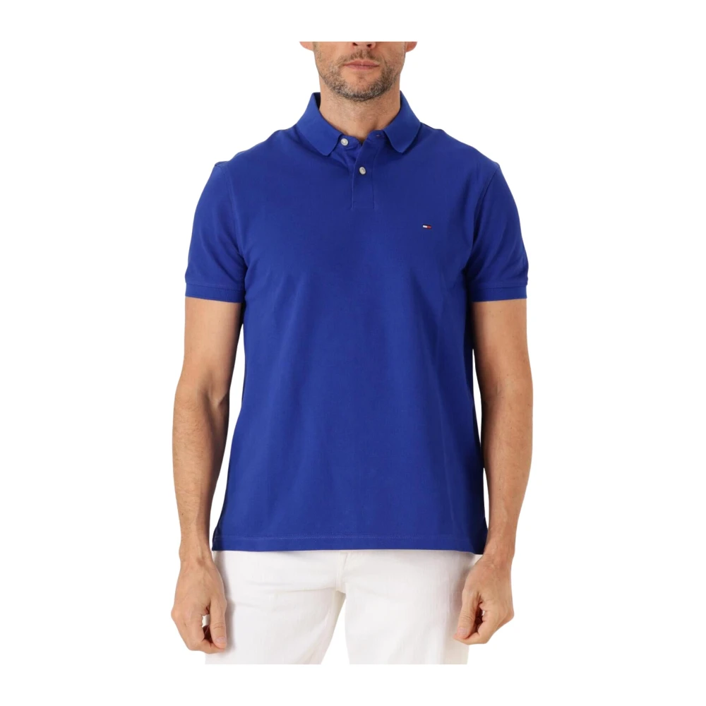 Tommy Hilfiger Casual Blauwe Polo Shirt 1985 Stijl Blue Heren