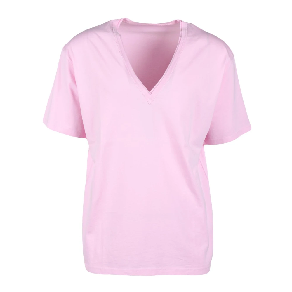 Mauro Grifoni Katoenen T-shirt Pink Heren