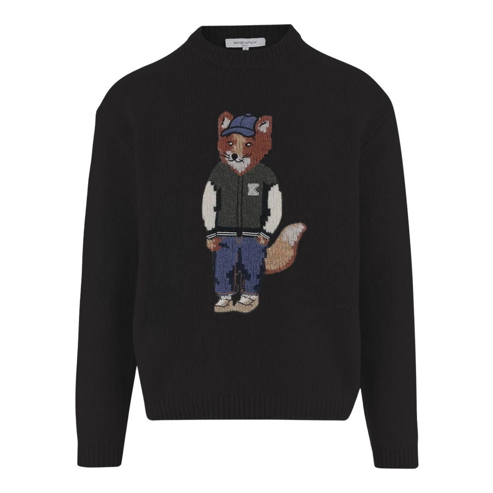 Maison Kitsuné Uomo Marrone Maglione “Dressed Fox” - Immagine 3