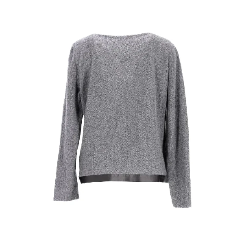 Armani Pre-owned Wool tops Gray Dames