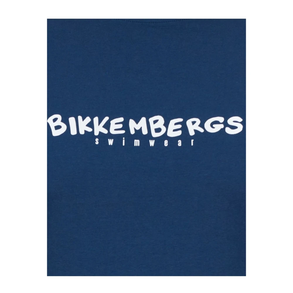 Bikkembergs Heren Basic T-shirt Blue Heren