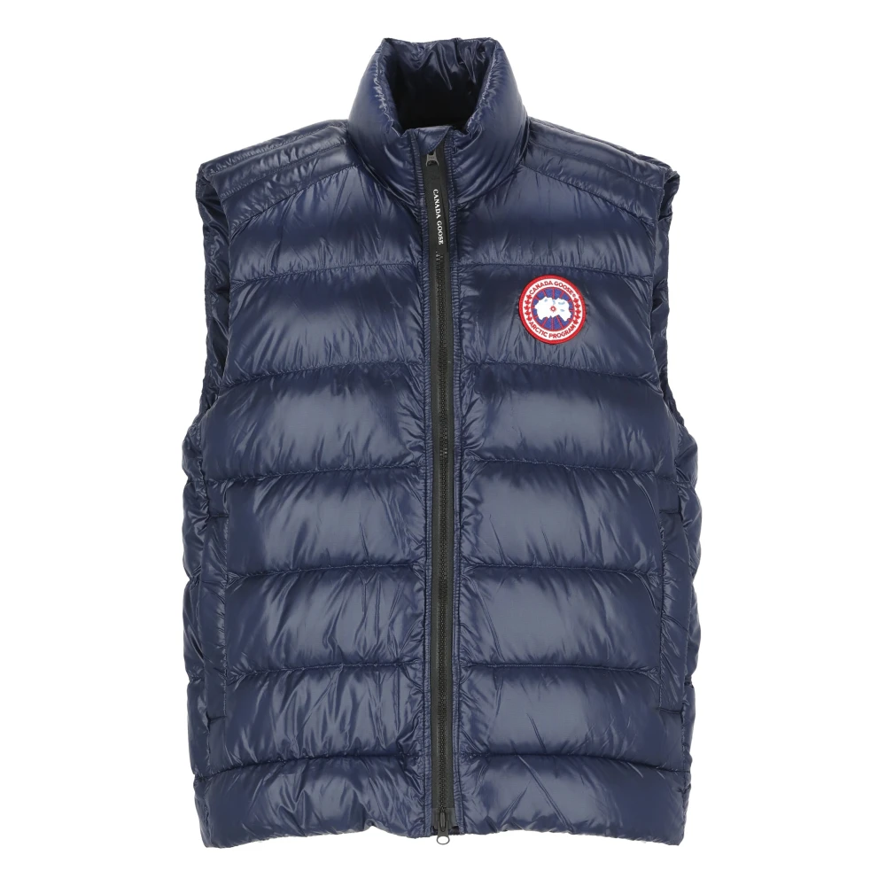 Canada Goose Blauwe Gewatteerde Husky Jas Blue Heren