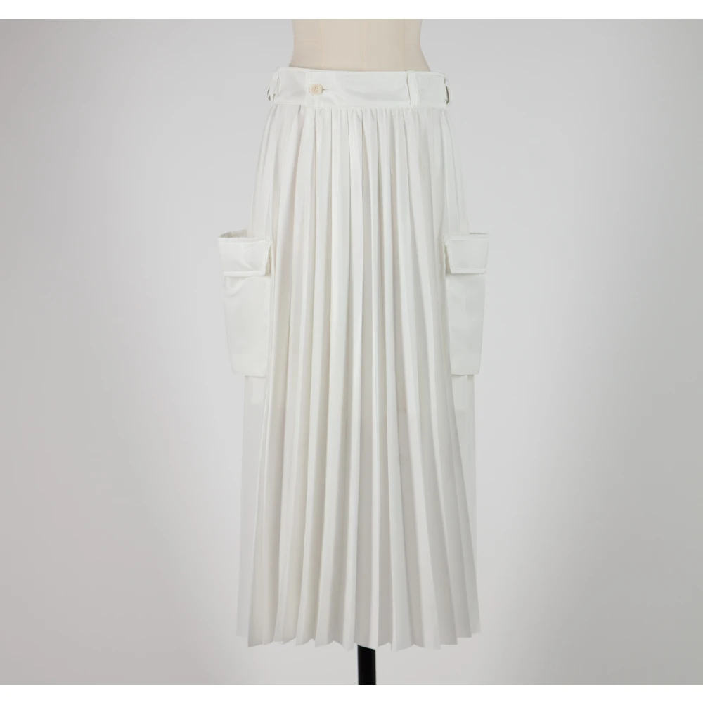 Sacai Midi Skirts White Dames