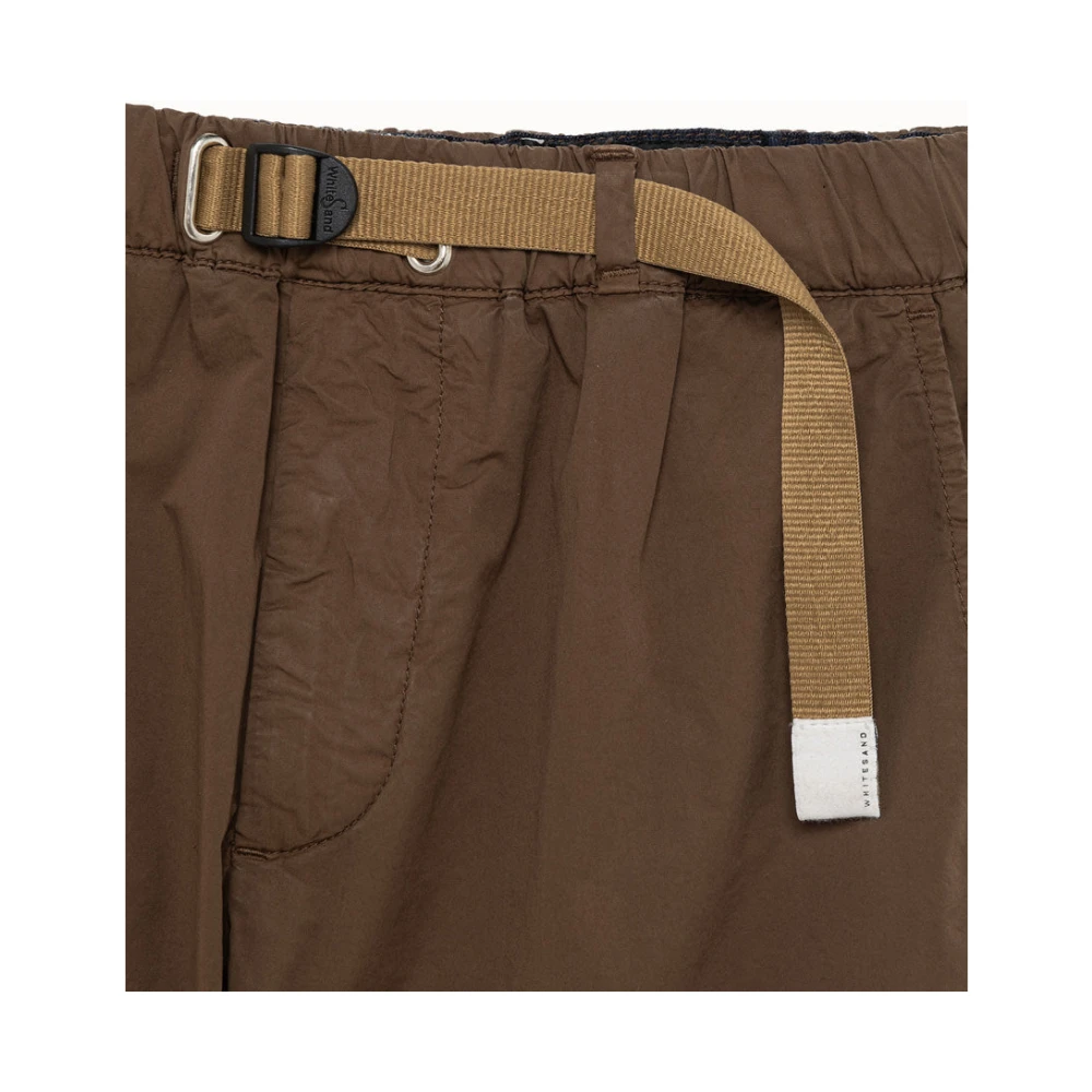 White Sand Bruine Lange Broek met Koord Brown Heren