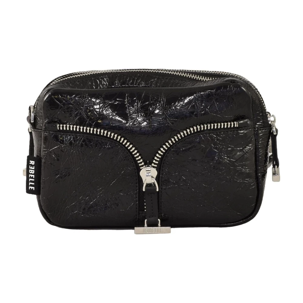 Rebelle Leren Schoudertas Black Dames