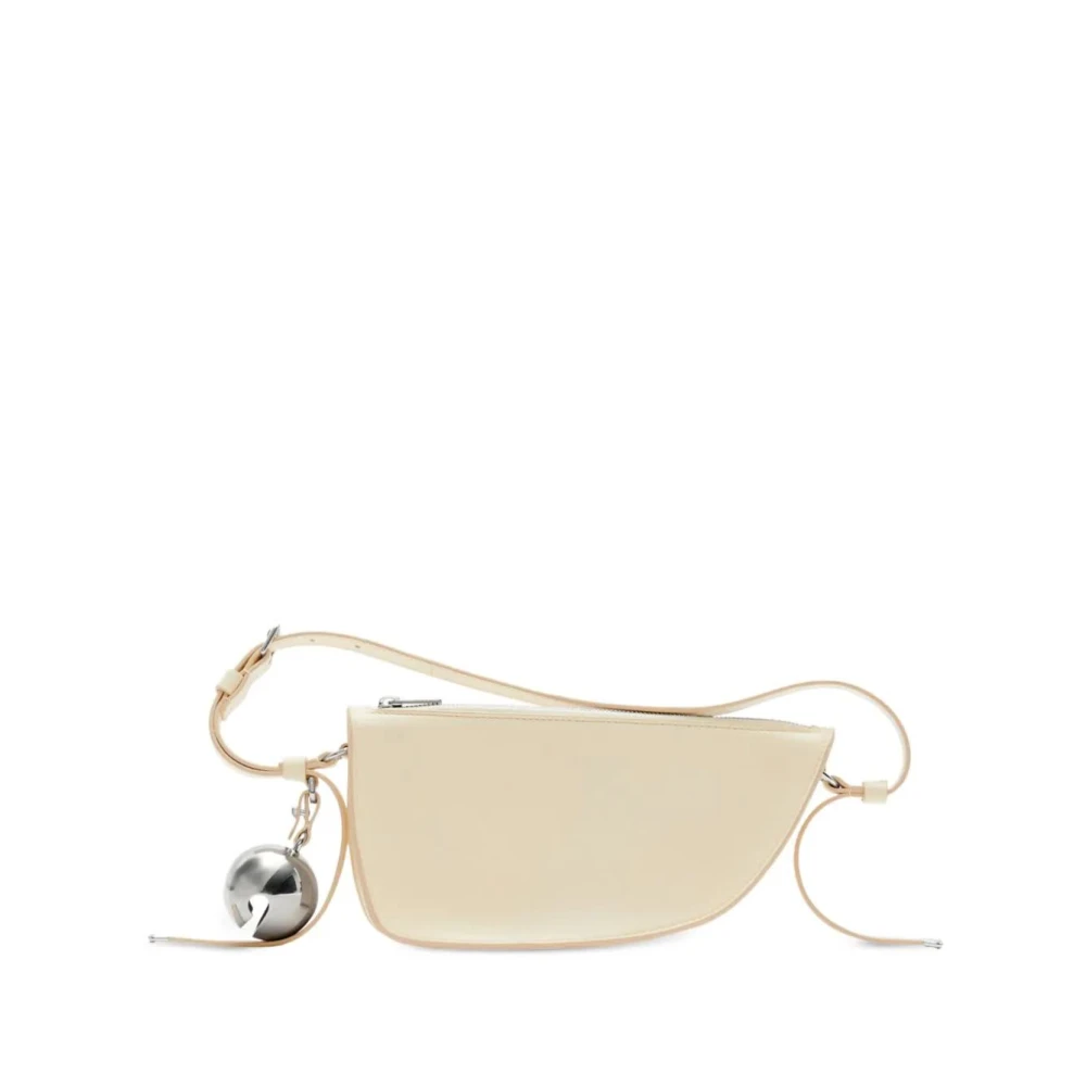 Burberry Shield Sling Mini Parel Tas Beige Dames