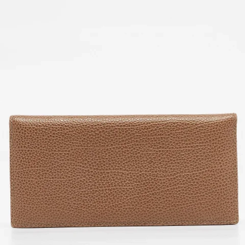 Carolina Herrera Pre-owned Leather wallets Beige Dames