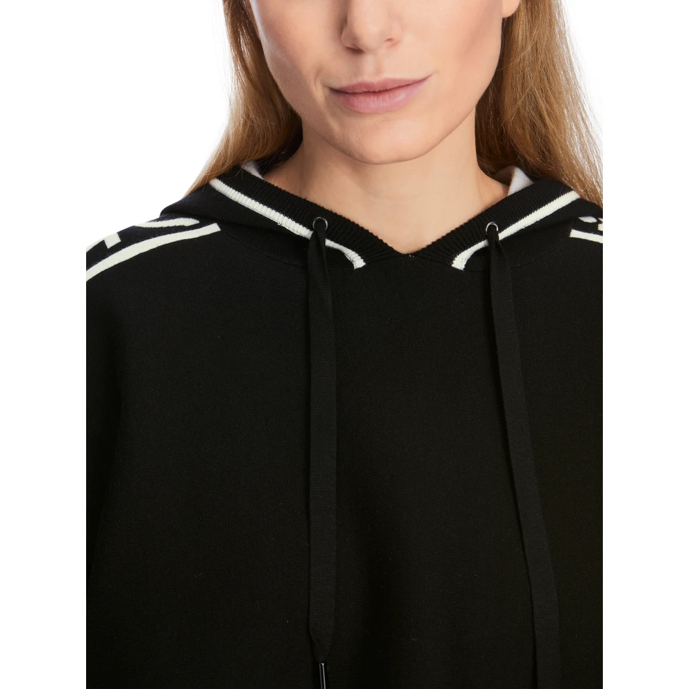 Marc Cain Hoodie Black Dames