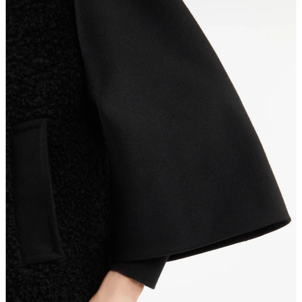 Fay Zwarte Cape Jas Black Dames