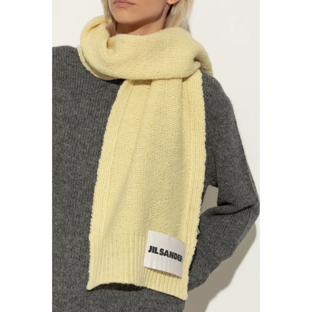 Jil Sander Wollen sjaal door + Yellow Dames