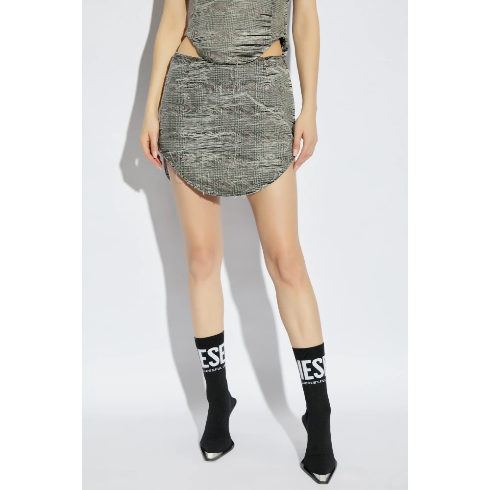 Diesel Rok De-Ada-Fsg Gray Dames