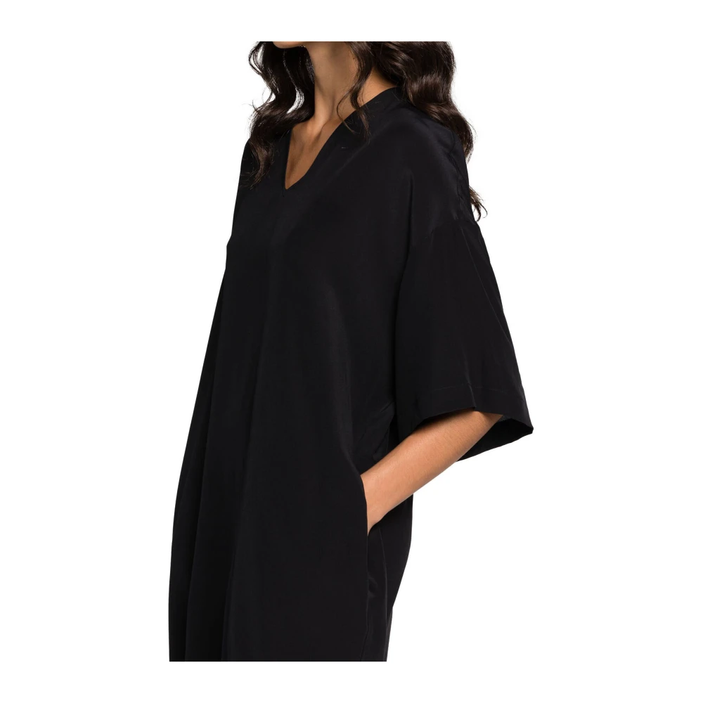 Roberto Cavalli Zijden Mini Jurk Black Dames
