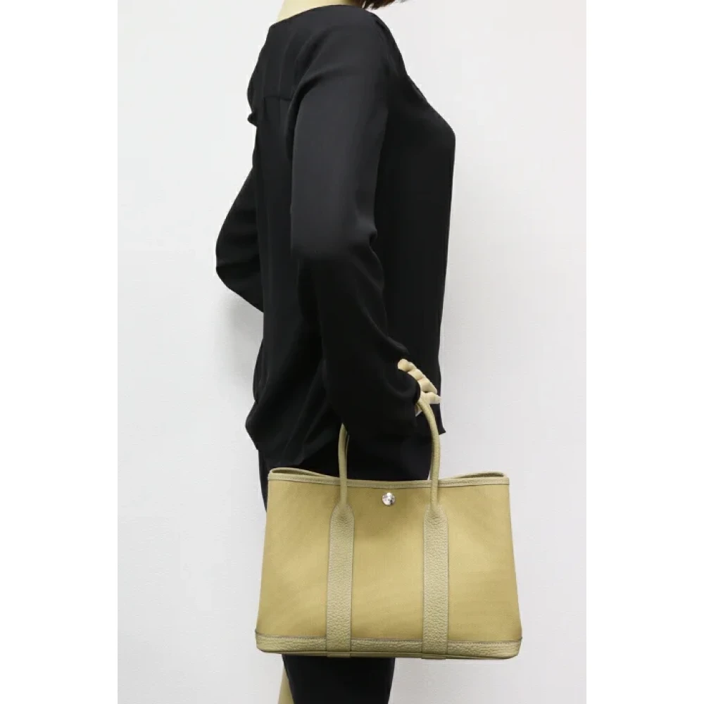 Hermès Vintage Pre-owned Fabric handbags Beige Dames