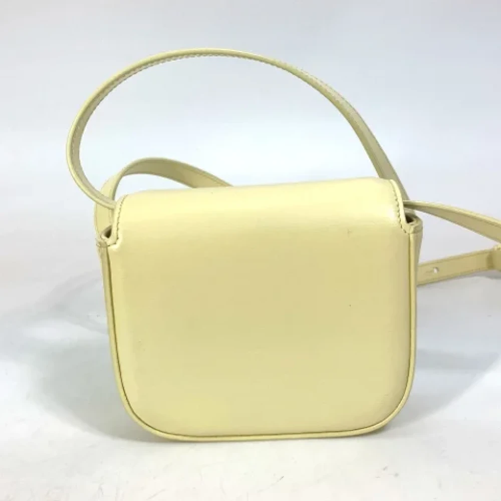 Celine Vintage Pre-owned Leather celine-bags Yellow Dames