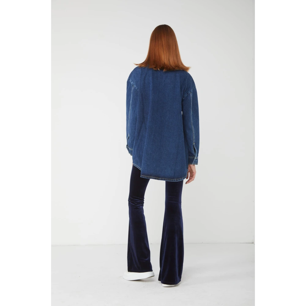 Icon Denim Eva Shirt Blue Dames