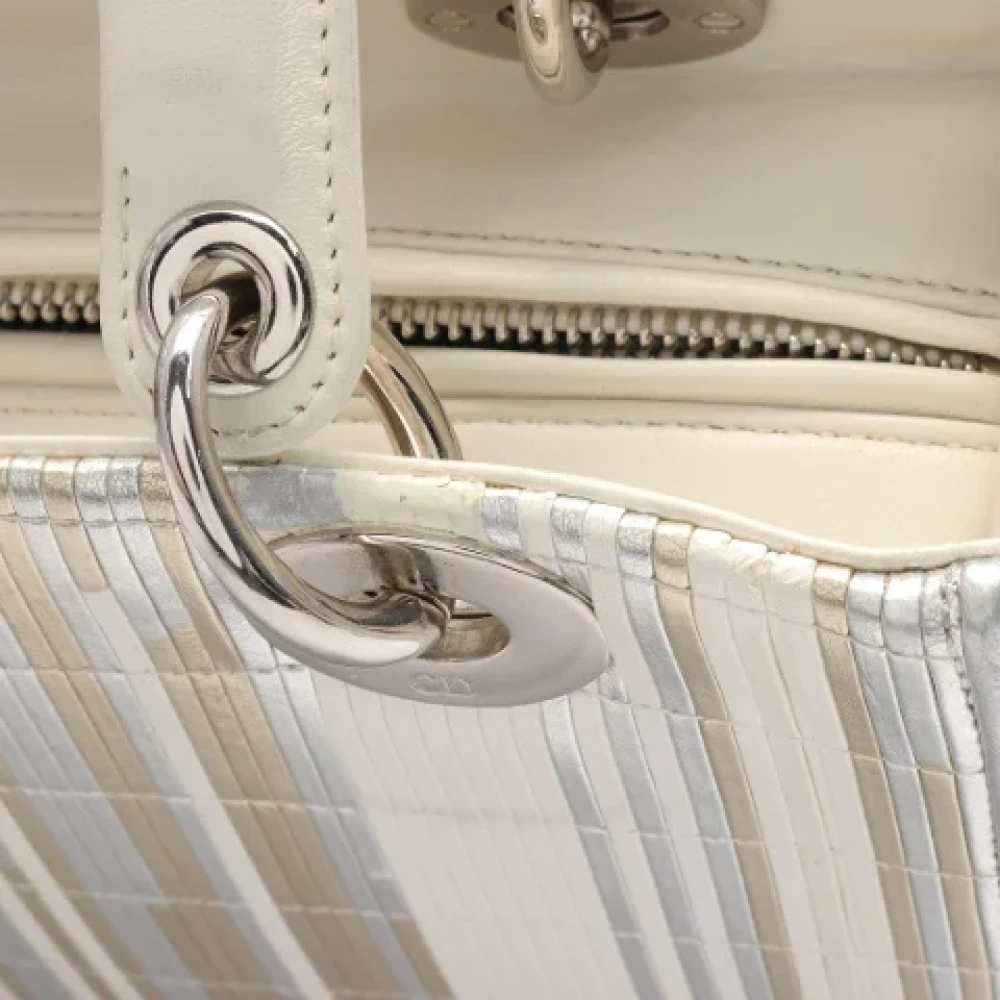 Dior Vintage Pre-owned Leather dior-bags Beige Dames