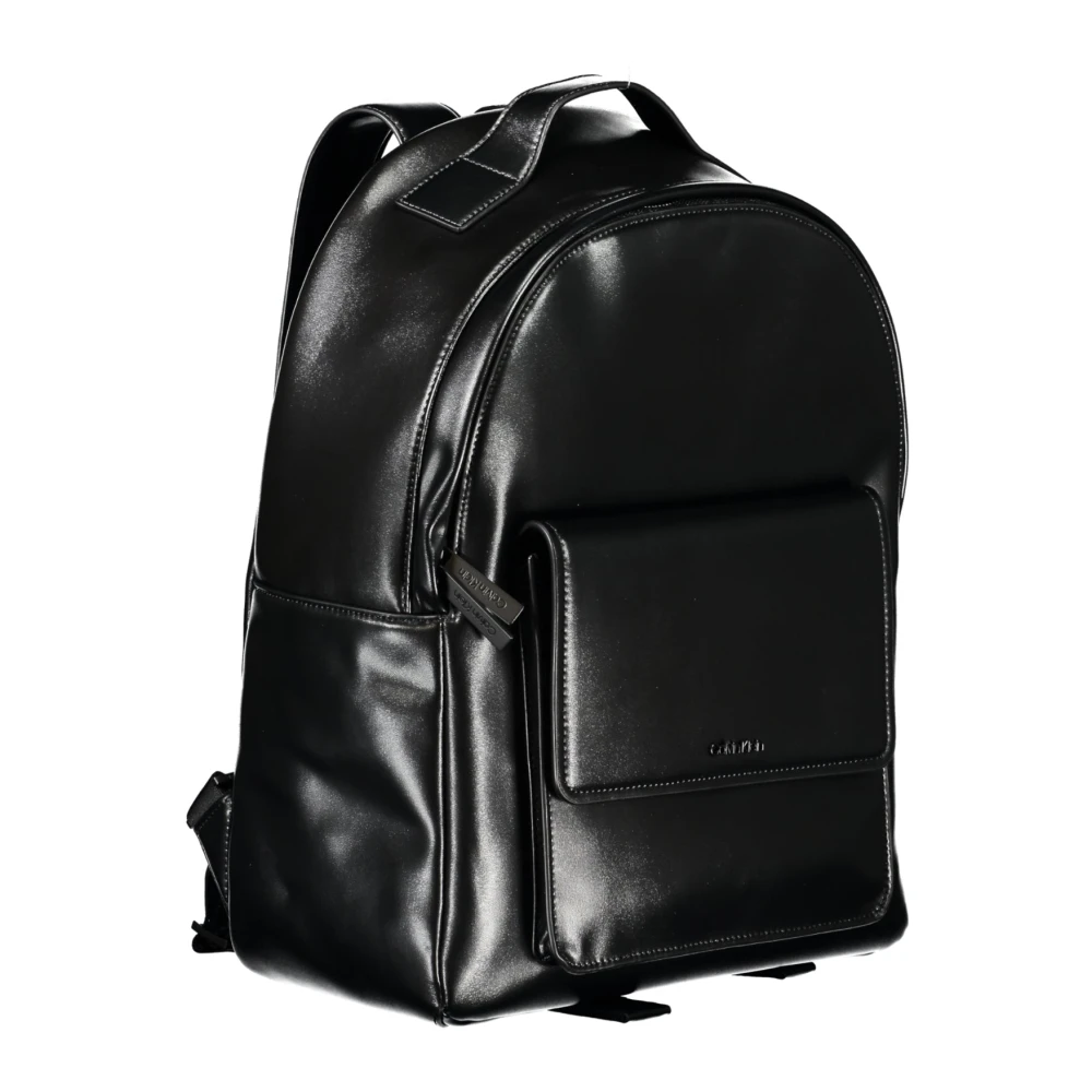 Calvin Klein Zwarte heren rugzak met laptopvak Black Heren