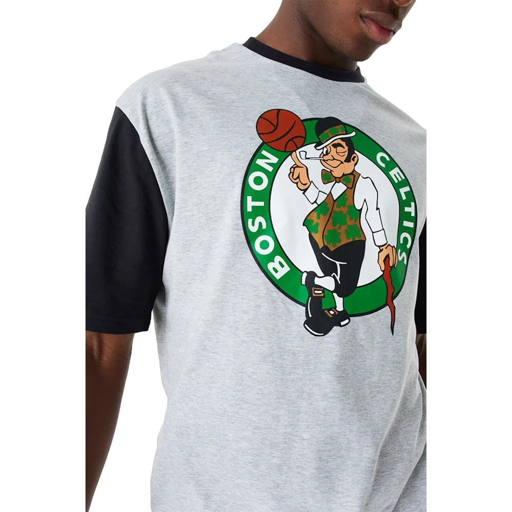 new era Celtics NBA Grijze T-shirt Gray Heren