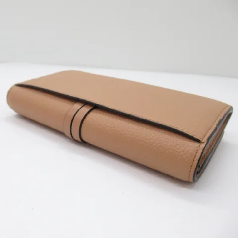 Chloé Pre-owned Leather wallets Brown Dames