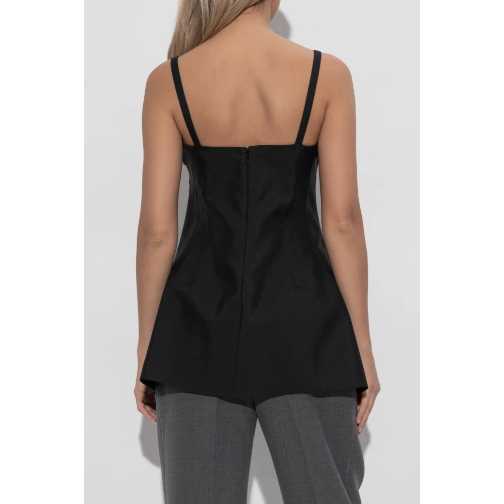 Jil Sander Jurk met bandjes Black Dames