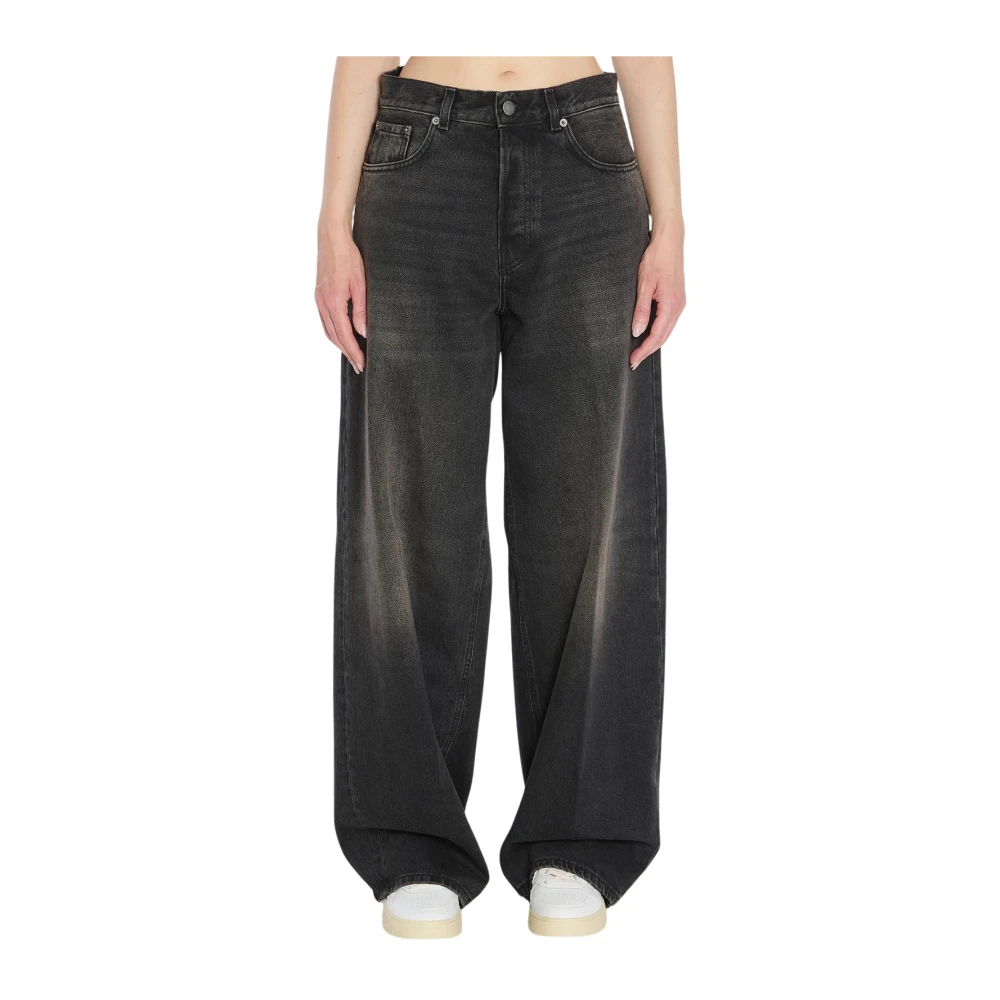 Haikure Grå Vida Ben Jeans Med Vida Ben