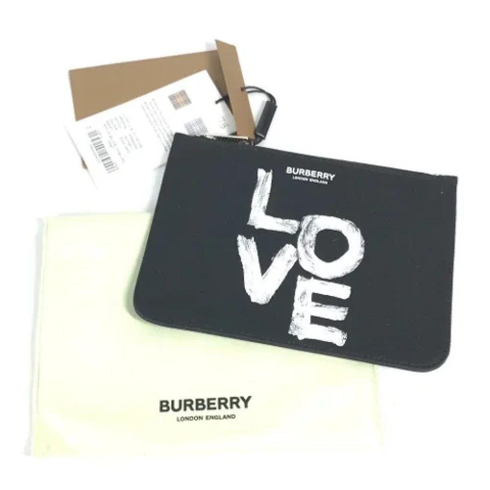 Burberry Vintage Pre-owned Canvas wallets Black Dames