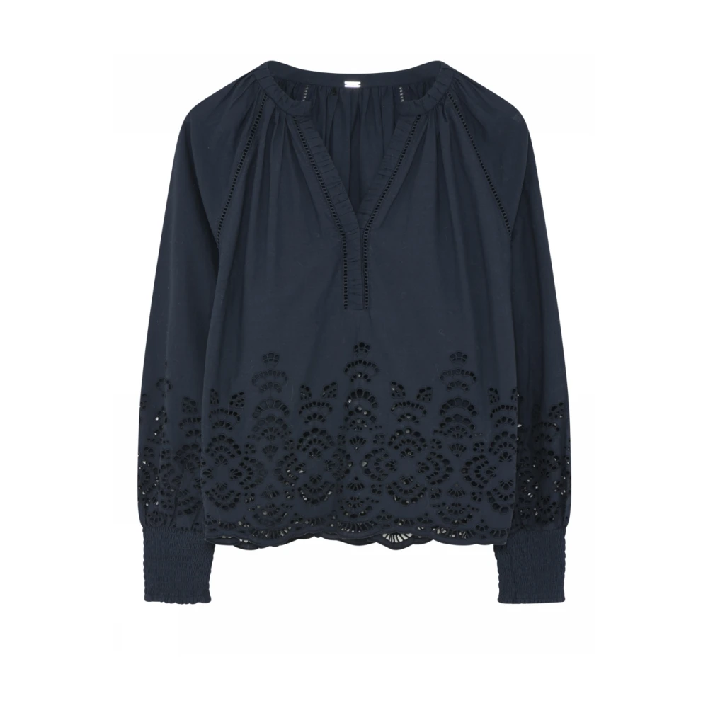 Gustav Annsofie Blouse met Mouwdetails Blue Dames