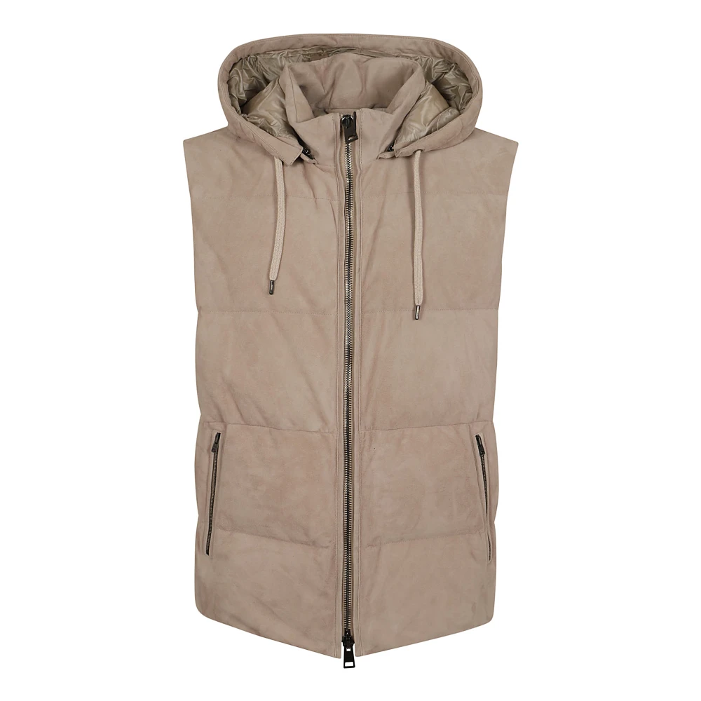 Herno Witte Waistcoat voor Heren Beige Heren