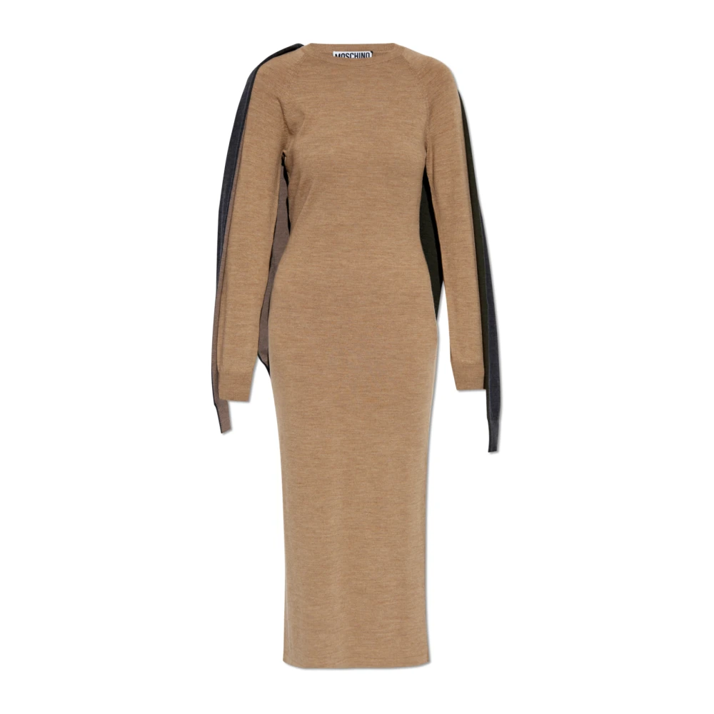 Moschino Wollen jurk Beige Dames