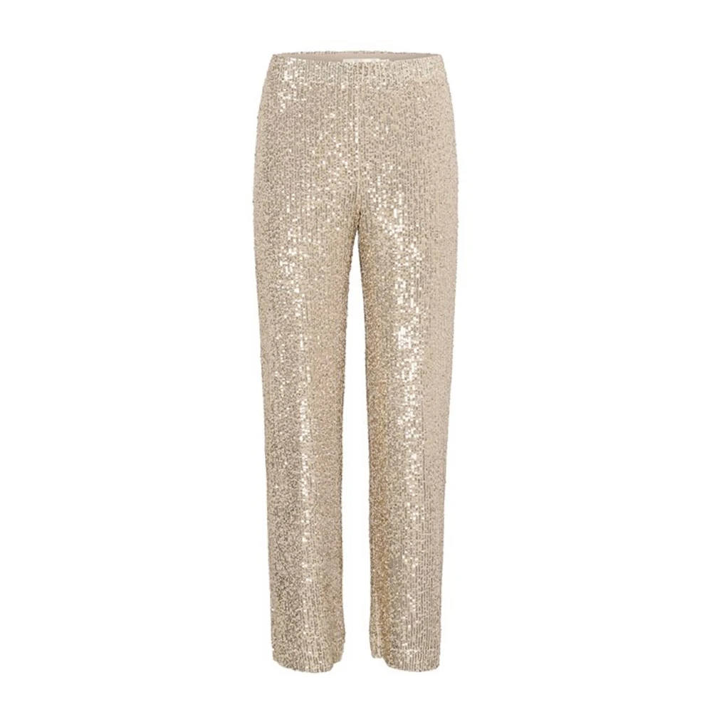 InWear Gouden Pailletbroek Yellow Dames