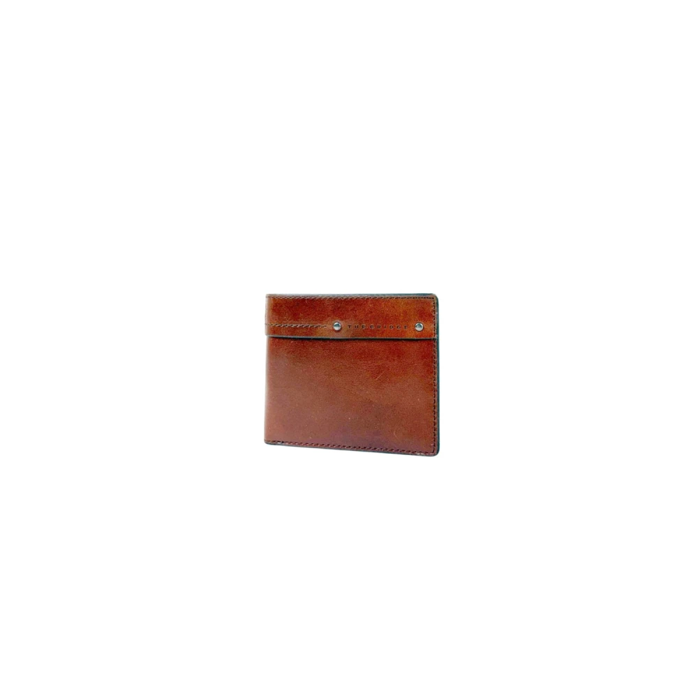 The Bridge Mannelijk Bruin Accessoires Heren, One Size, Leer, Ludovico Bifold Portemonnee
