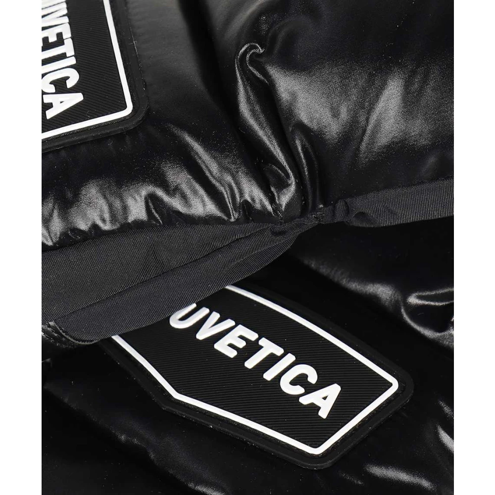 duvetica Handschoenen met stoffen inzetstukken Black Heren