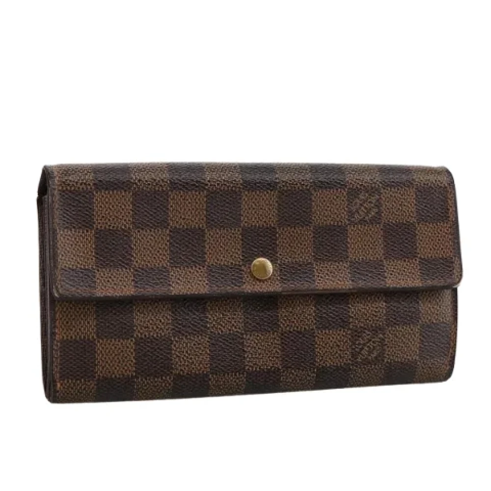 Louis Vuitton Vintage Pre-owned Canvas wallets Brown Dames
