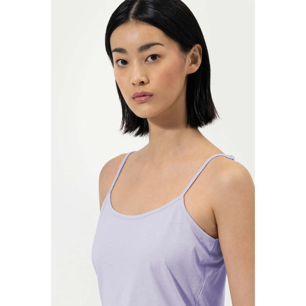 LUISA CERANO Blauwe Mouwloze Top Stijl 378873 7769 Purple Dames