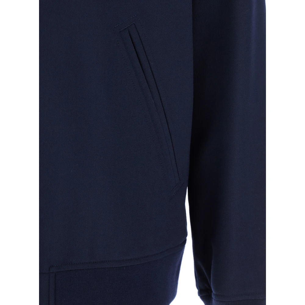 Theory Blauwe Bomberjack in Wollen Mix Blue Heren